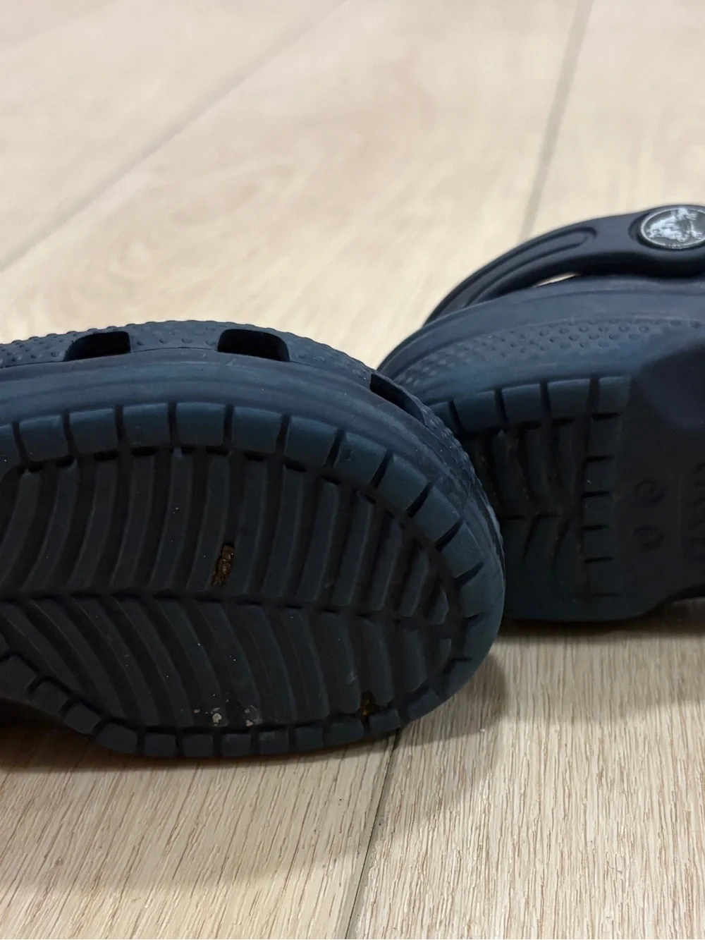 CROCS Kids Navy Blue Clogs with Character Charms